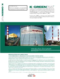 Introductory Document Dated 31 May 2010