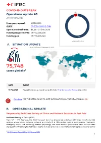 COVID-19 OUTBREAK Operations Update #3