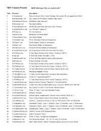Factory .Cse Tuning Files List (Pdf)