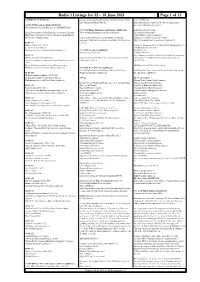 Radio 3 Listings for 12 – 18 June 2021 Page 1