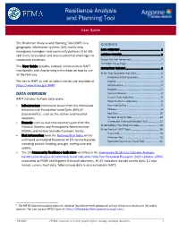 Resilience Analysis and Planning Tool