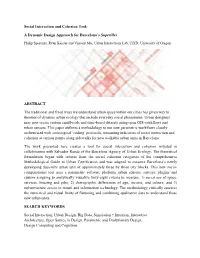 Social Interaction and Cohesion Tool