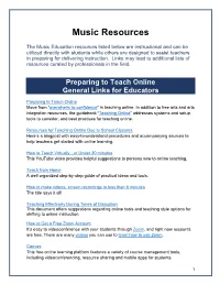 Music Resources