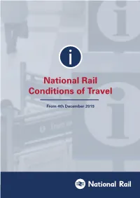 National Rail Conditions of Travel