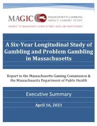 The MA Gambling Impact Cohort: Transitions Across Four Waves