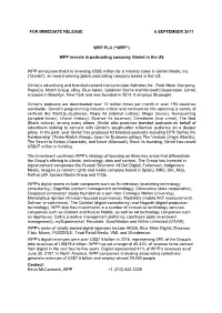 WPP Invests in Podcasting Company Gimlet in the US WPP Announces