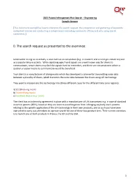 0. the Search Request As Presented to the Examinee
