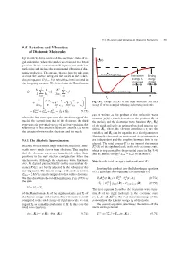 9.5 Rotation and Vibration of Diatomic Molecules