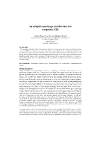 An Adaptive Package Architecture for Corporate GIS