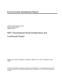 Decentralized Rural Infrastructure and Livelihoods Project