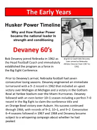 Husker Power's First 50 Years