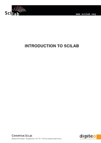 Introduction to Scilab