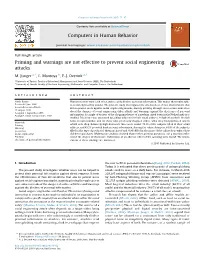 Priming and Warnings Are Not Effective to Prevent Social Engineering Attacks