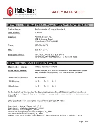 Safety Data Sheet