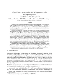 Algorithmic Complexity of Finding Cross-Cycles in Flag Complexes