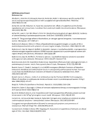 Reference List Abraham L, Pinkerton JV, Messig M, Ryan KA, Komm BS, Mirkin S