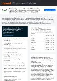 BUS Bus Time Schedule & Line Route