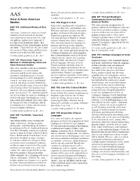 COURSE DESCRIPTIONS Fall 2021