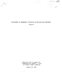 DEVELOPMENT of MANAGEMENT STRATEGIES for MALLARD and CANVASBACK Region 6