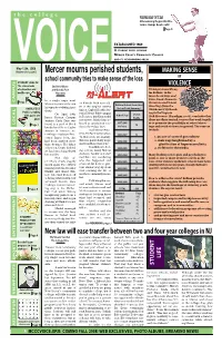 Mercer Mourns Perished Students