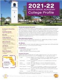 MONTVERDE ACADEMY College Profile