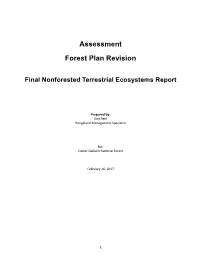 Nonforested Terrestrial Ecosystems Report