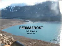 PERMAFROST Bob Carson June 2007