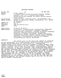 A Computerized Phrase-Structure Grammar (Modern Hebrew): Part II,A Complex-Constituent Phrase-Structure Grammar of Modern Hebrew Syntax