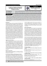 Commerce ABSTRACT a Study on Tourists Satisfaction with Special