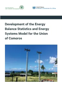 Development of the Energy Balance Statistics and Energy Systems Model for the Union of Comoros