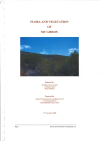 Flora and Vegetation of Mt Gibson