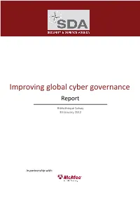Improving Global Cyber Governance Report