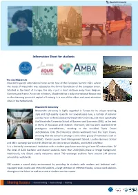 Information Sheet for Students