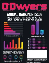 O'dwyer's May '18 PR Firm Rankings Magazine