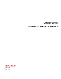 Oracle® Linux Administrator's Guide for Release 6