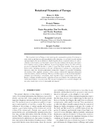 Rotational Dynamics of Europa 119