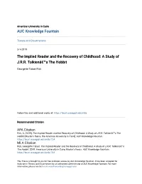 The Implied Reader and the Recovery of Childhood: a Study of J.R.R