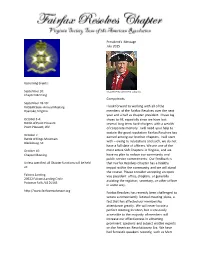 President's Message July 2015 Compatriots, I Look Forward To