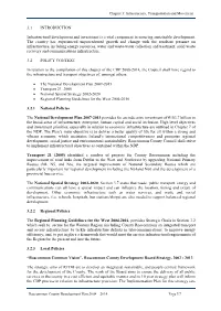 Chapter 3: Infrastructure, Transportation and Movement