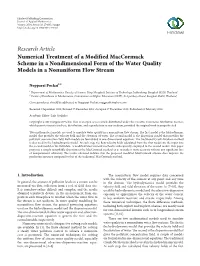 Numerical Treatment of a Modified Maccormack Scheme in a Nondimensional Form of the Water Quality Models in a Nonuniform Flow Stream
