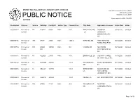 Public Notice &gt;&gt; Licensing and Management System Admin &gt;&gt;