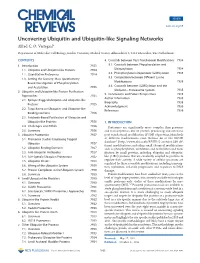 Uncovering Ubiquitin and Ubiquitin-Like Signaling Networks Alfred C