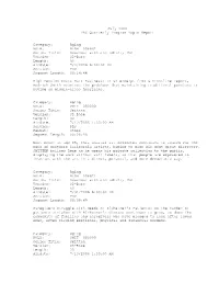 July 2006 PBS Quarterly Program Topic Report Category: Aging
