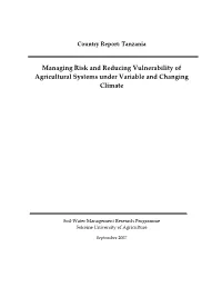 Managing Risk and Reducing Vulnerability of Agricultural Systems Under Variable and Changing Climate