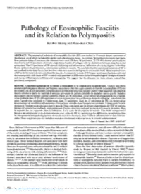 Pathology of Eosinophilic Fasciitis and Its Relation to Polymyositis Ke-Wei Huang and Xiao-Han Chen
