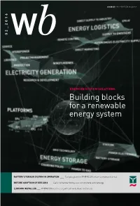 Building Blocks for a Renewable Energy System