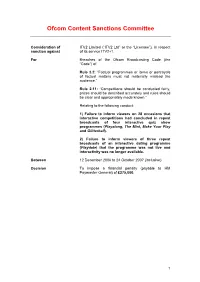 Ofcom Content Sanctions Committee