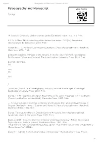 Palaeography and Manuscript | University of Kent
