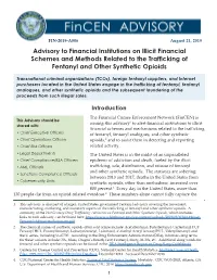 Advisories on Fentanyl and Other Synthetic Opioids