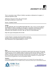 Effect of Collision Cascades on Dislocations in Tungsten: a Molecular Dynamics Study